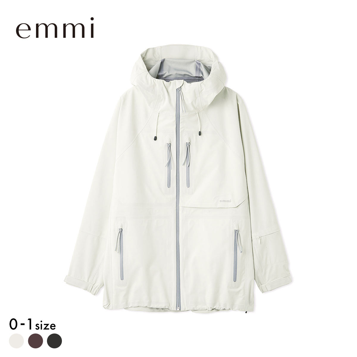 エミ Raintive eco 防水ブルゾン emmi(CR-クリーム-0)