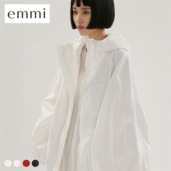エミ ビッグフォルムフーディーブルゾン emmi