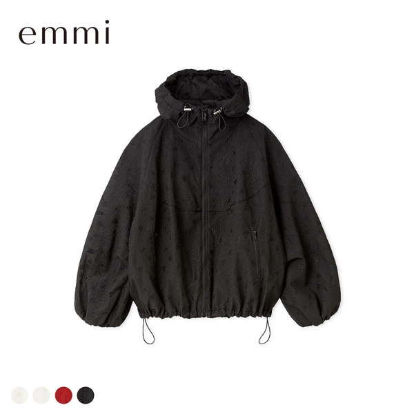 エミ ビッグフォルムフーディーブルゾン emmi