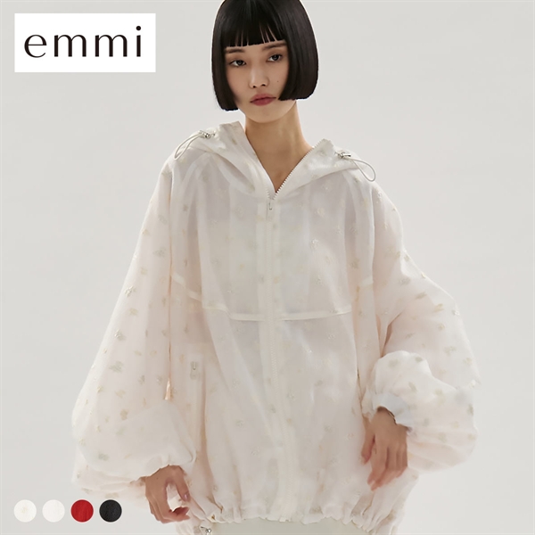 エミ ビッグフォルムフーディーブルゾン emmi