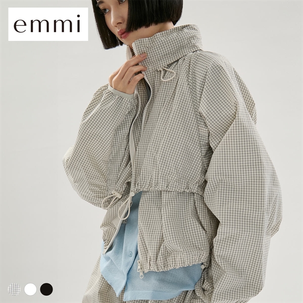 エミ ドロストナイロンブルゾン 撥水 セットアップ対応 emmi