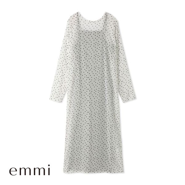 エミ 2wayシアードットワンピース emmi