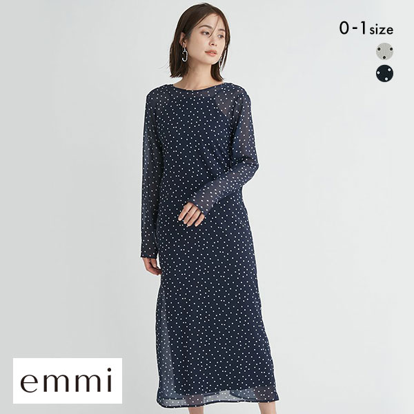 エミ 2wayシアードットワンピース emmi