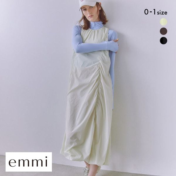 エミ ナイロンバルーンワンピース emmi
