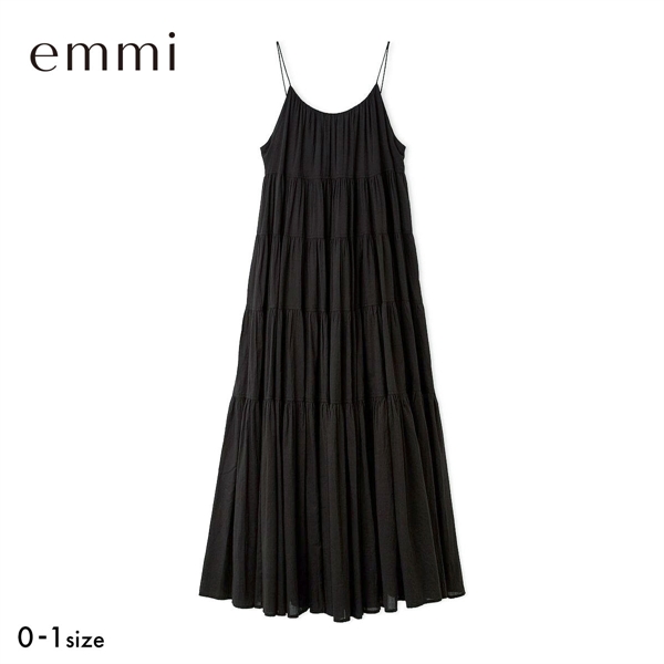 エミ コットンボリュームティアードワンピース emmi