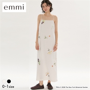 エミ emmi×NYBG サテンキャミワンピース ハンドウォッシャブル emmi