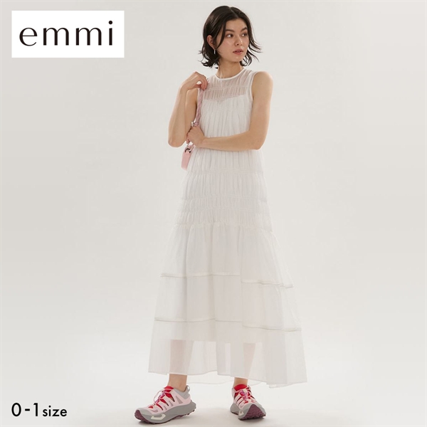エミ シアーナイロンシャーリングワンピース セットアップ対応 emmi