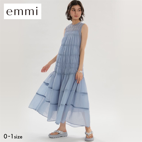 エミ シアーナイロンシャーリングワンピース セットアップ対応 emmi