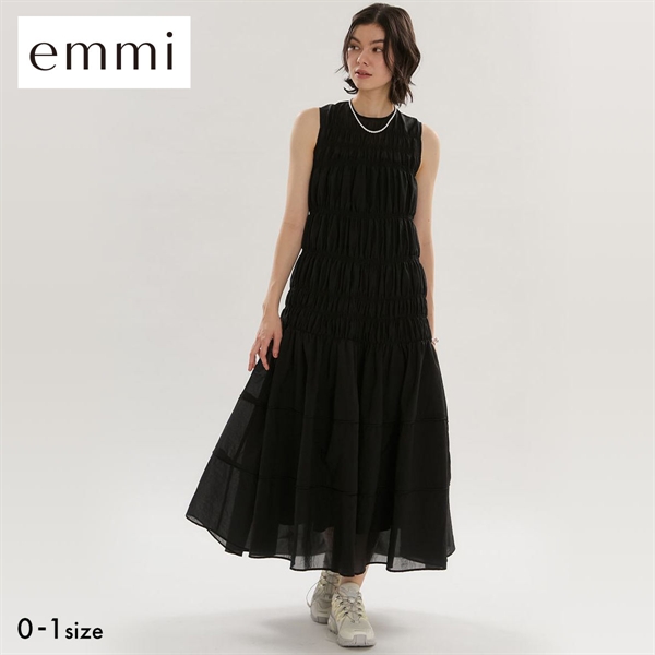 エミ シアーナイロンシャーリングワンピース セットアップ対応 emmi