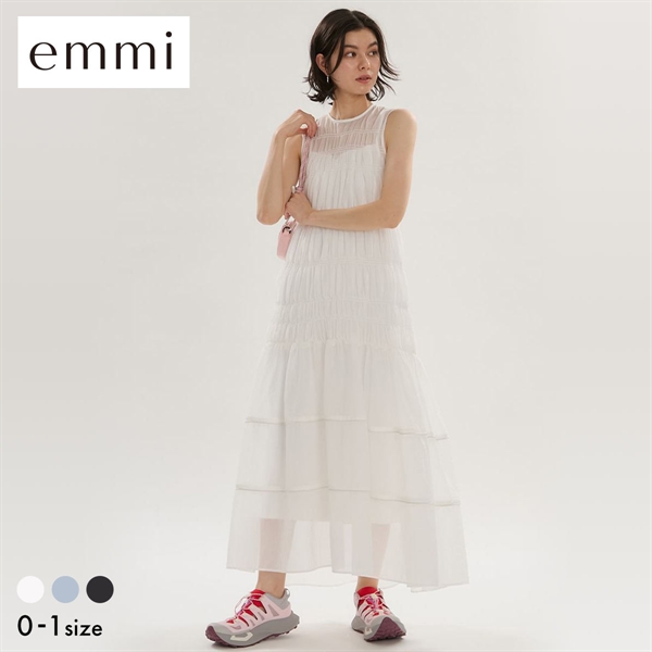エミ シアーナイロンシャーリングワンピース セットアップ対応 emmi