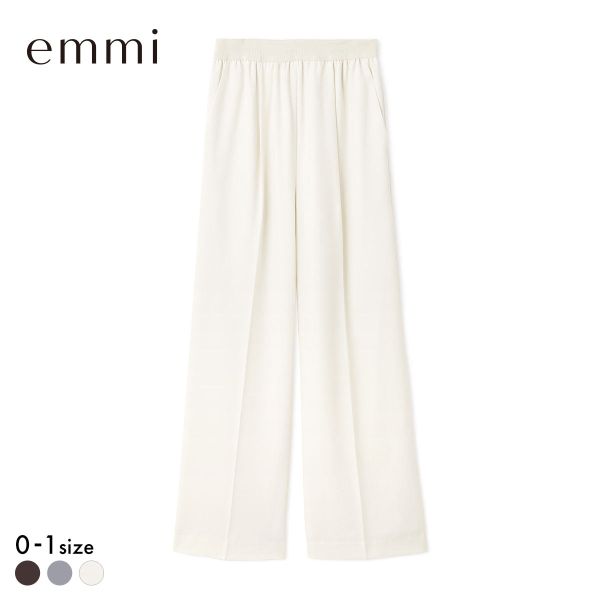 エミ ロゴゴムジャガードイージーパンツ emmi