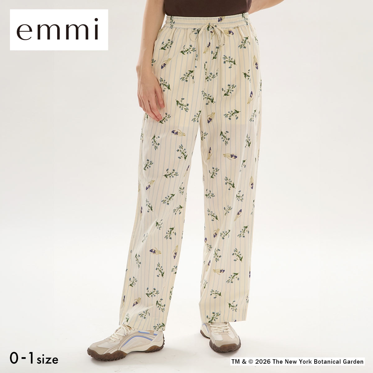 エミ emmi×NYBG ストライプリラックスパンツ セットアップ対応 emmi(YE-イエロー-0)