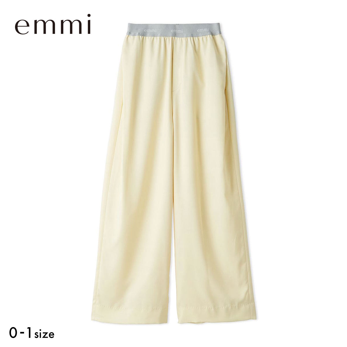 エミ emmiロゴゴムジャガードタックパンツ emmi(YE-イエロー-0)