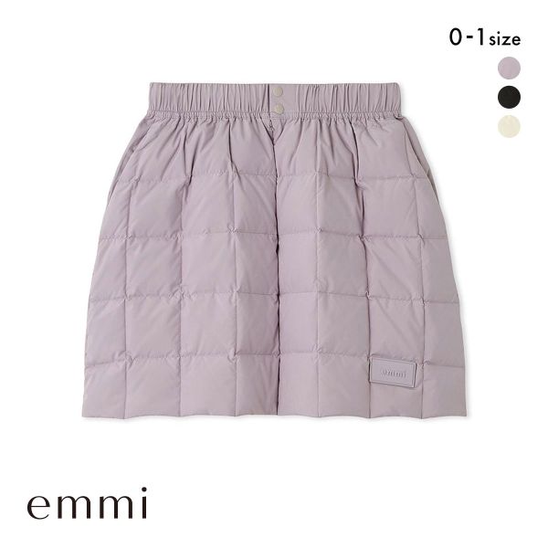 エミ emmi×TAION キルティングダウンスカート emmi