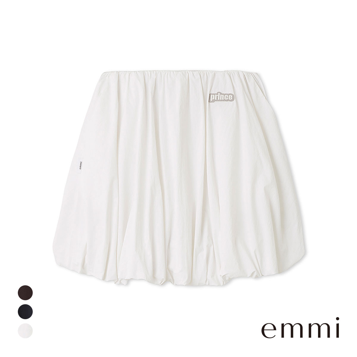 エミ ONLINE限定カラー prince emmi ナイロンバルーンスカート(WH-ホワイト-Free)