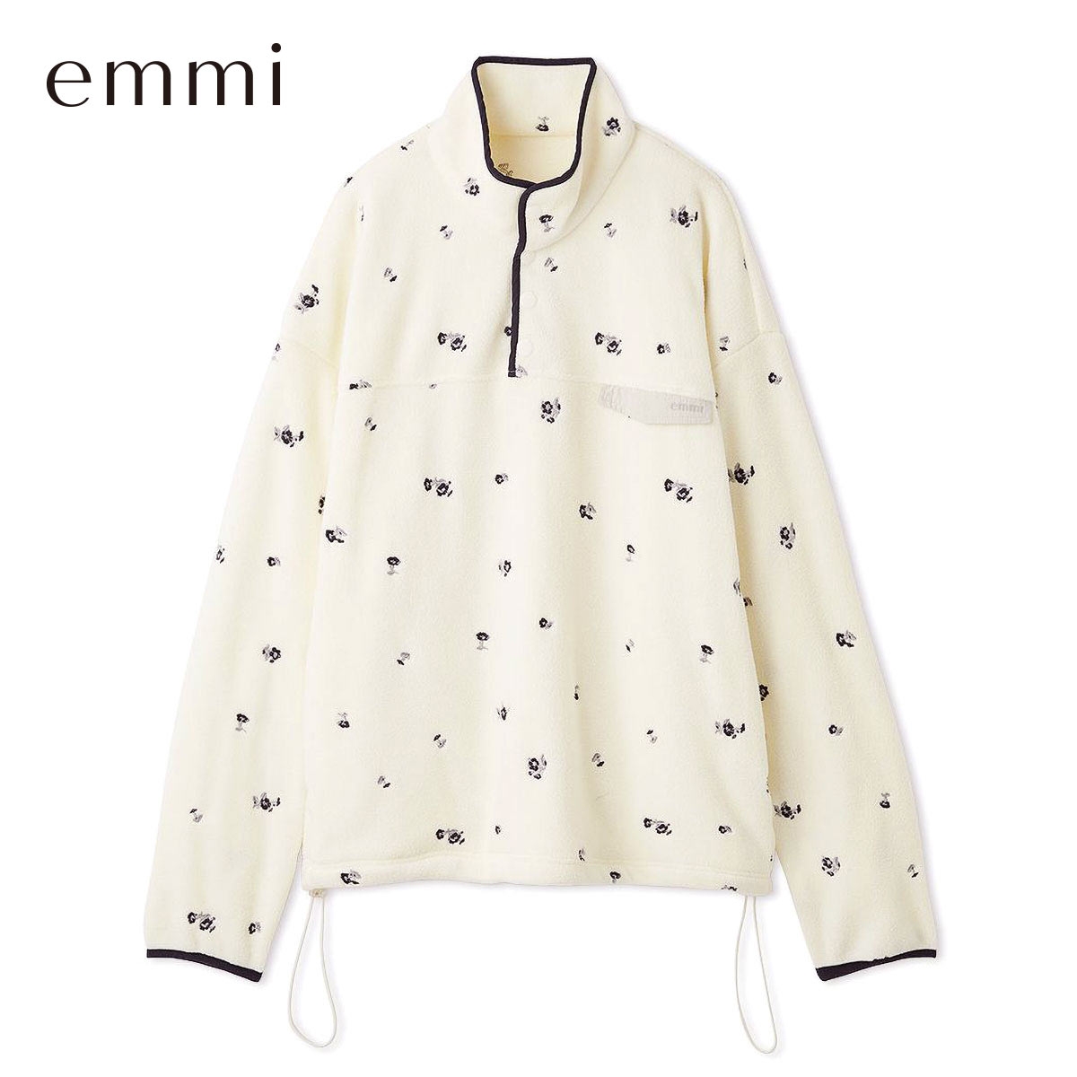 エミ ドロストフリースプルオーバー emmi(OW-オフホワイト-Free)