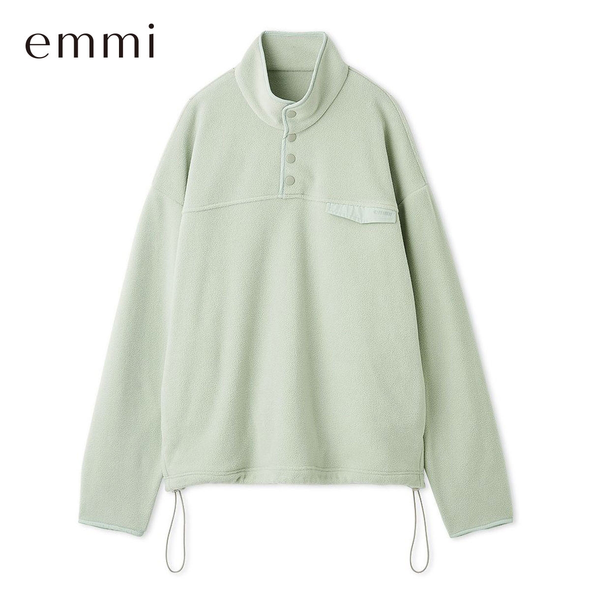 エミ ドロストフリースプルオーバー emmi(MI-ミント-Free)
