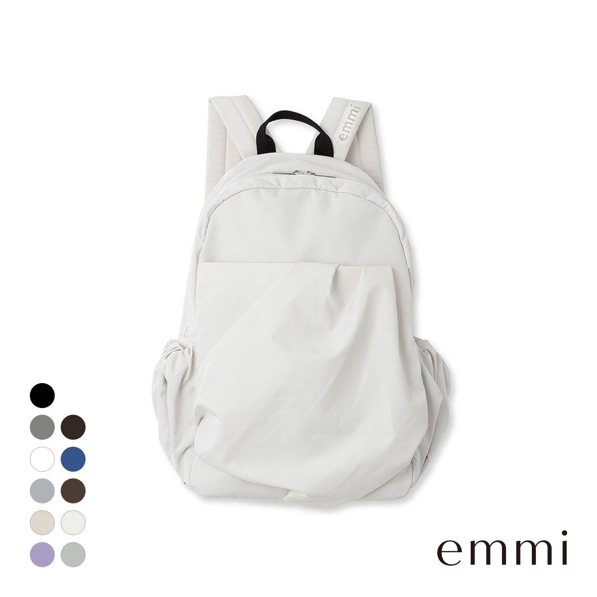 エミ ギャザーボディーバックパック emmi(IV-アイボリー-Free)