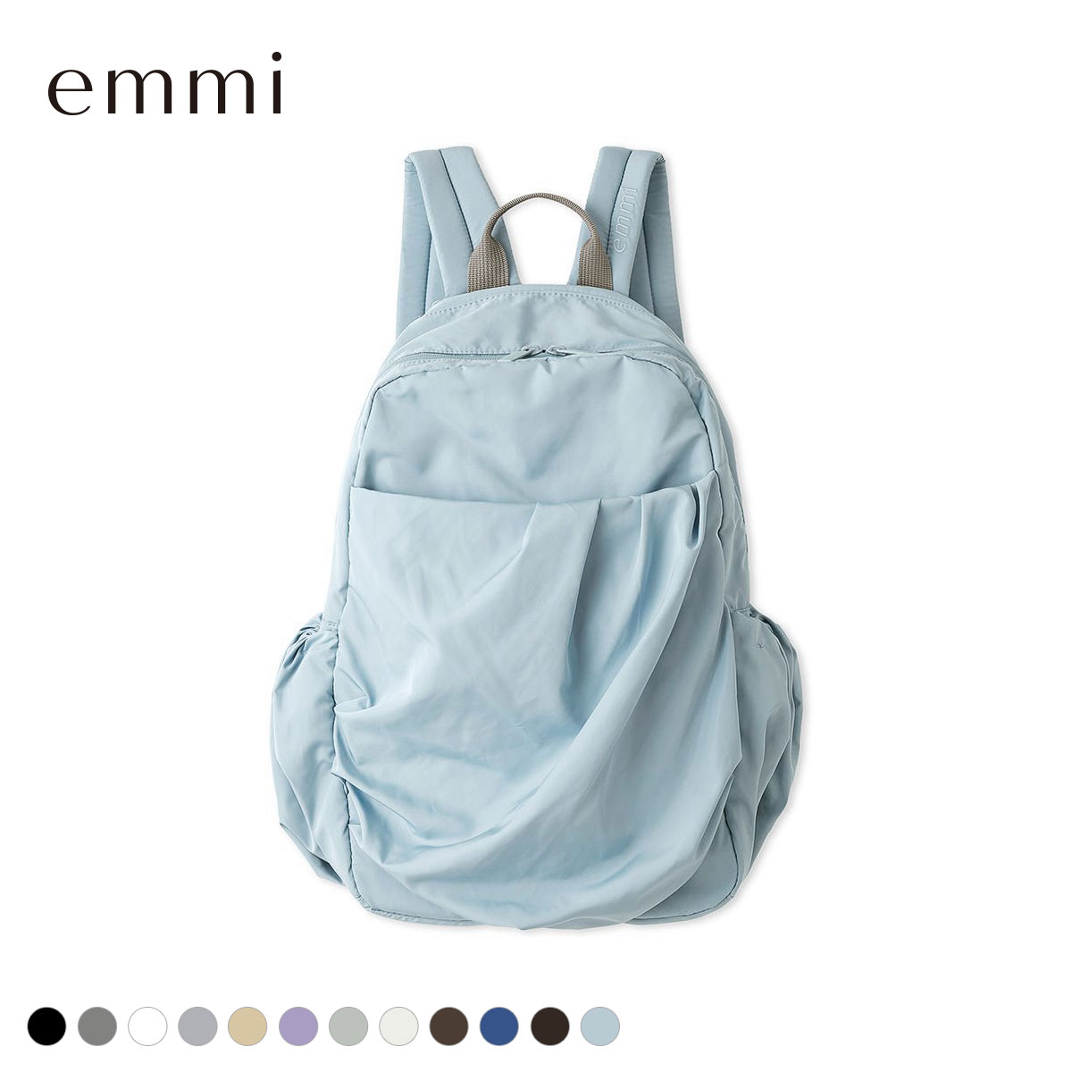エミ ギャザーボディーバックパック emmi(SX-サックス-Free)