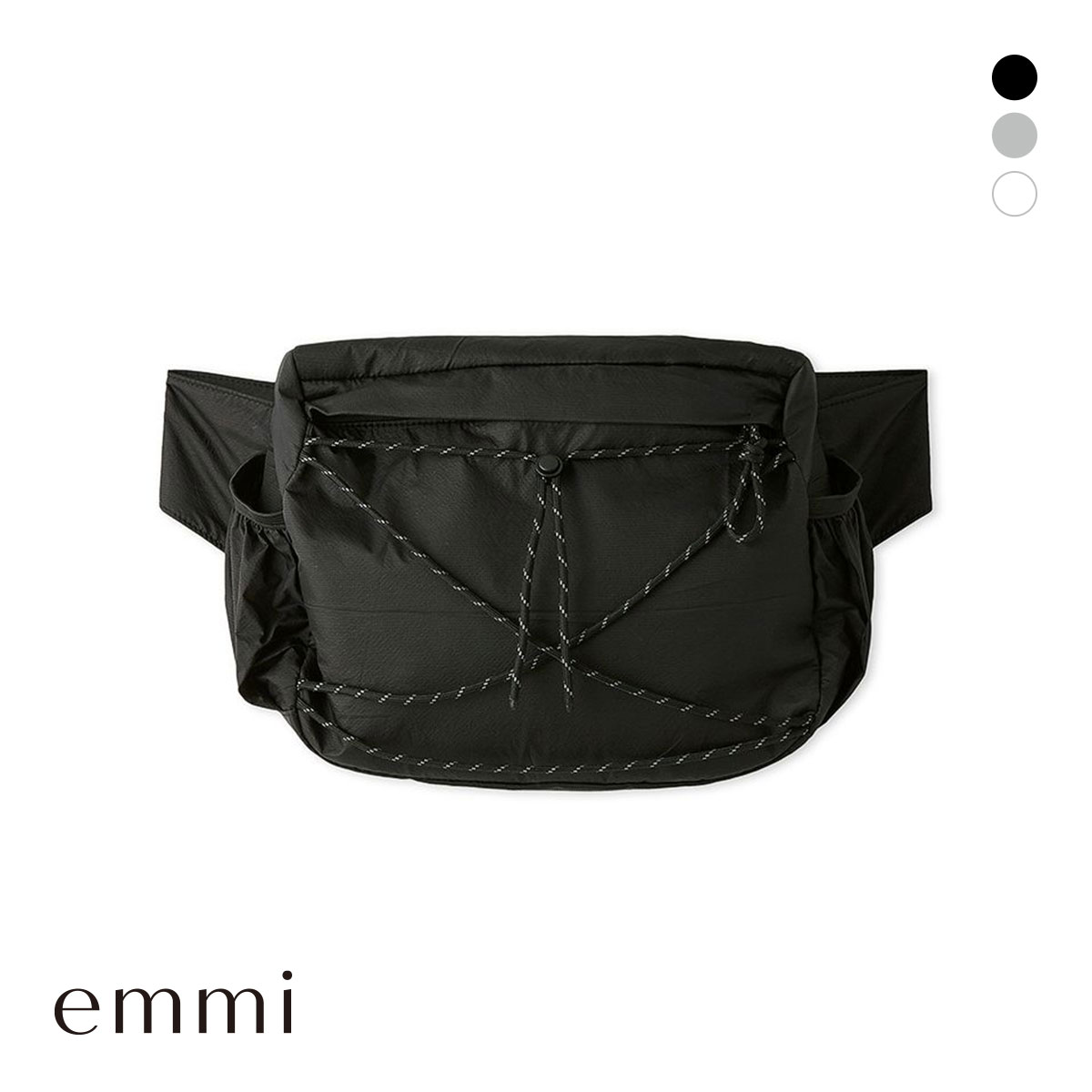 エミ 2wayボディーバッグ emmi(BK-ブラック-Free)