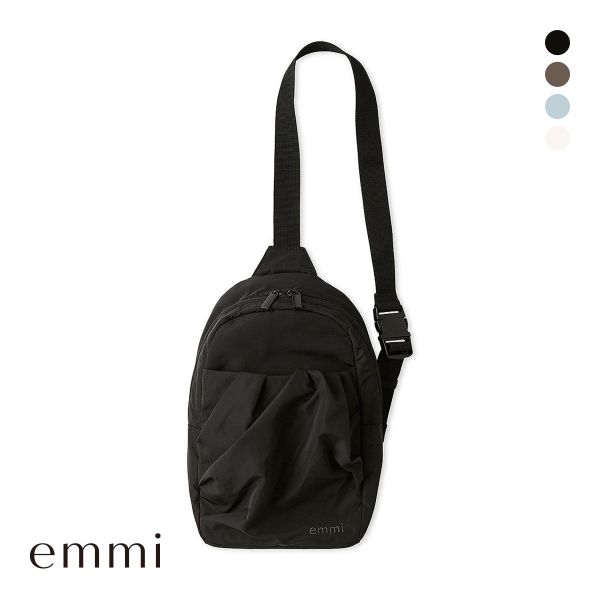 エミ eco 撥水ギャザーミニショルダーバッグ emmi
