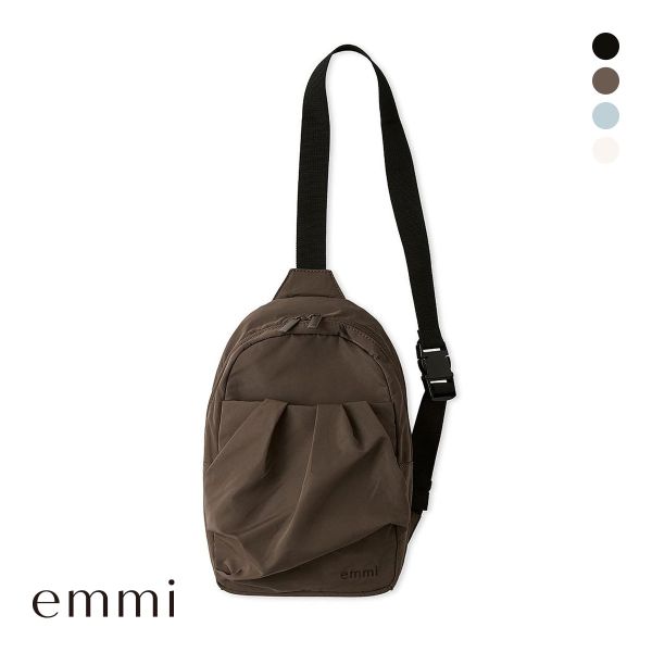 エミ eco 撥水ギャザーミニショルダーバッグ emmi