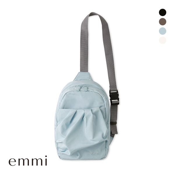 エミ eco 撥水ギャザーミニショルダーバッグ emmi