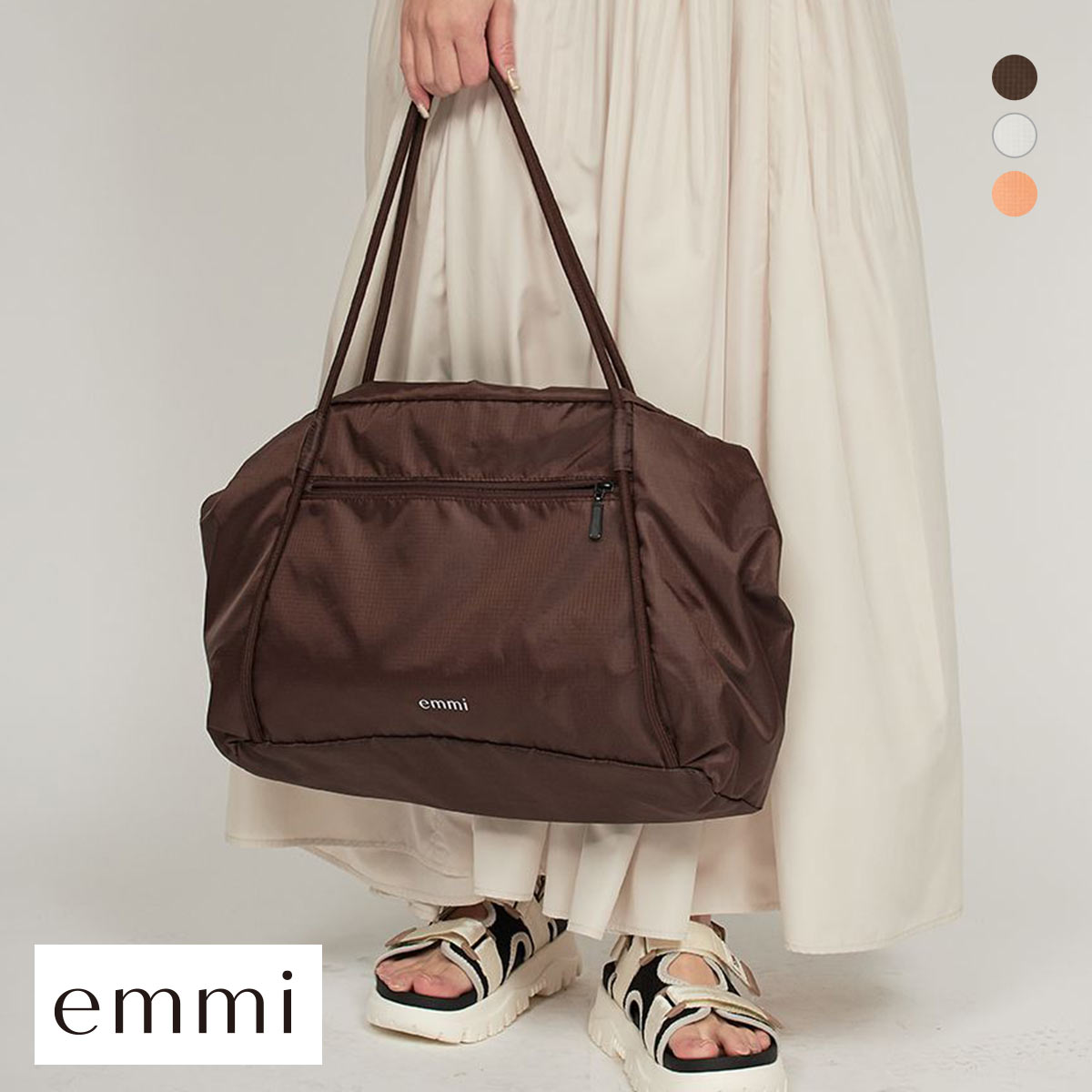 エミ スポーツトートバッグ emmi(BR-ブラウン-Free)