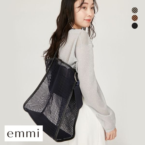 エミ アトリエ メッシュトートバッグ emmi atelier