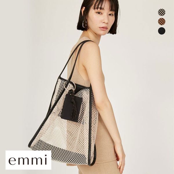 エミ アトリエ メッシュトートバッグ emmi atelier