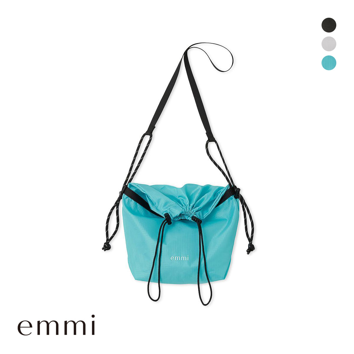 エミ パッカブルサコッシュ emmi(BU-ブルー-Free)