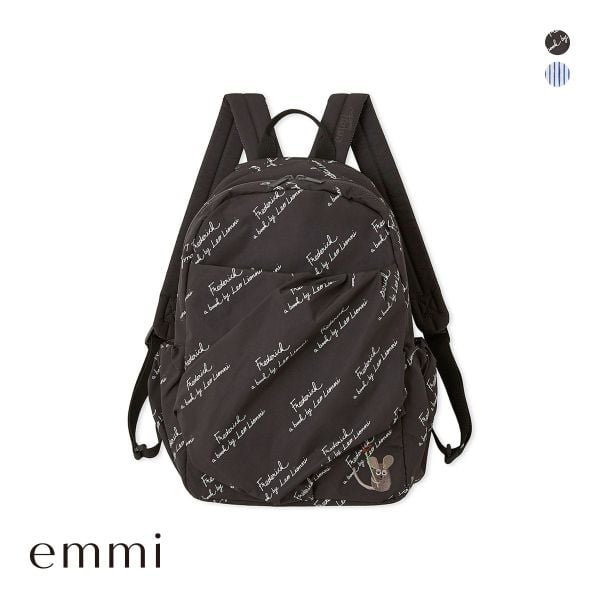 エミ emmi×Leo Lionni 撥水 ワッペンギャザーボディーバックパック emmi レオレオニ Leo Lionni