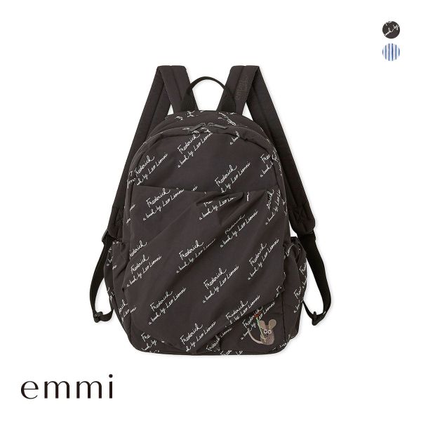 エミ emmi×Leo Lionni 撥水 ワッペンギャザーボディーバックパック emmi レオレオニ Leo Lionni