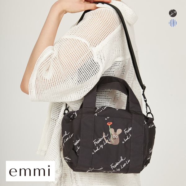 エミ emmi×Leo Lionni 撥水 ワッペン2wayハンドバッグ emmi レオレオニ Leo Lionni
