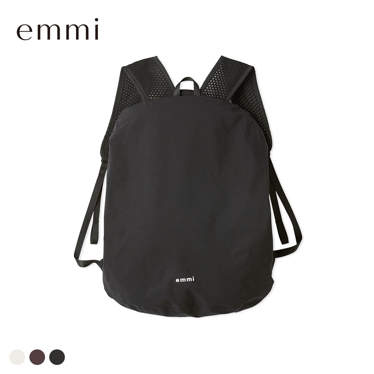 エミ Raintive eco ライトバックパック emmi(BK-ブラック-Free)