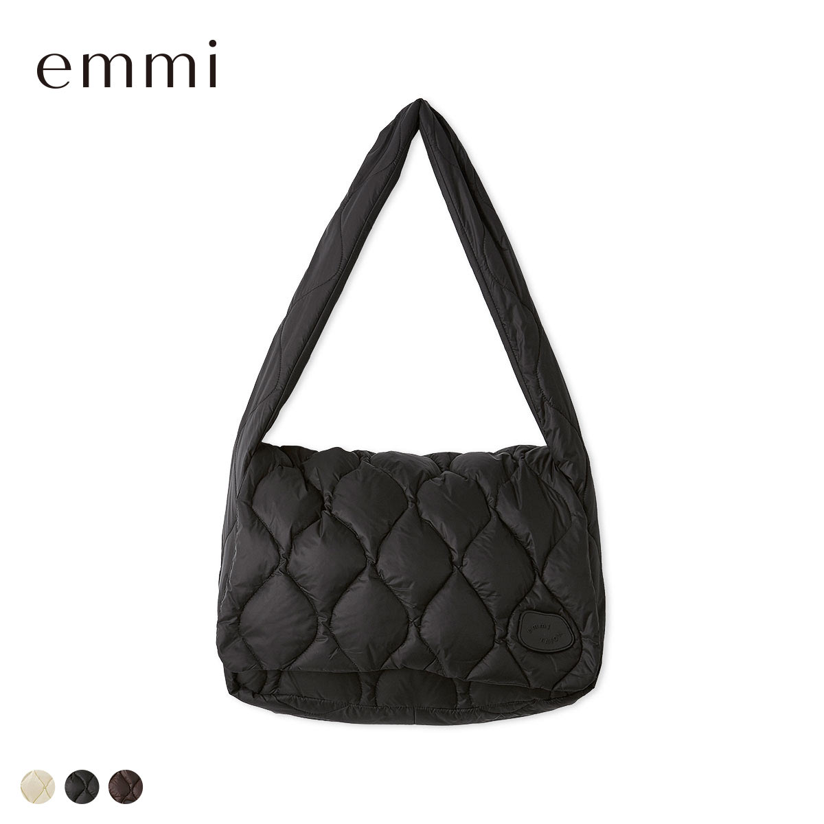 エミ emmi×TAION キルティングショルダーバッグ emmi(BK-ブラック-Free)