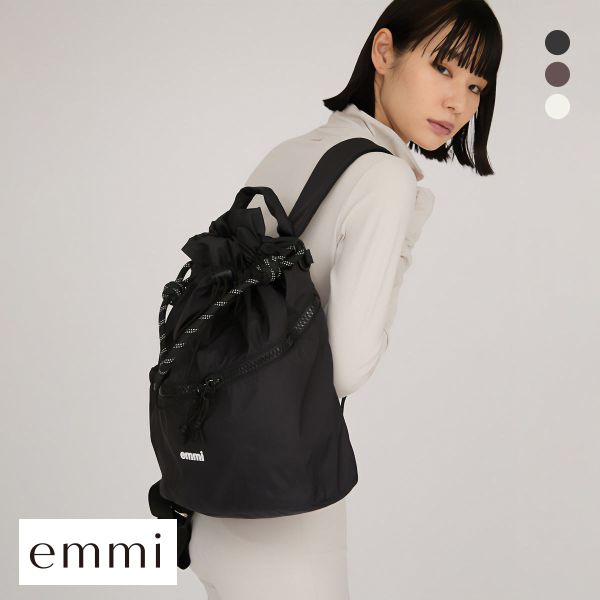 エミ 限定カラー 撥水 emmiロゴマルチバックパック emmi