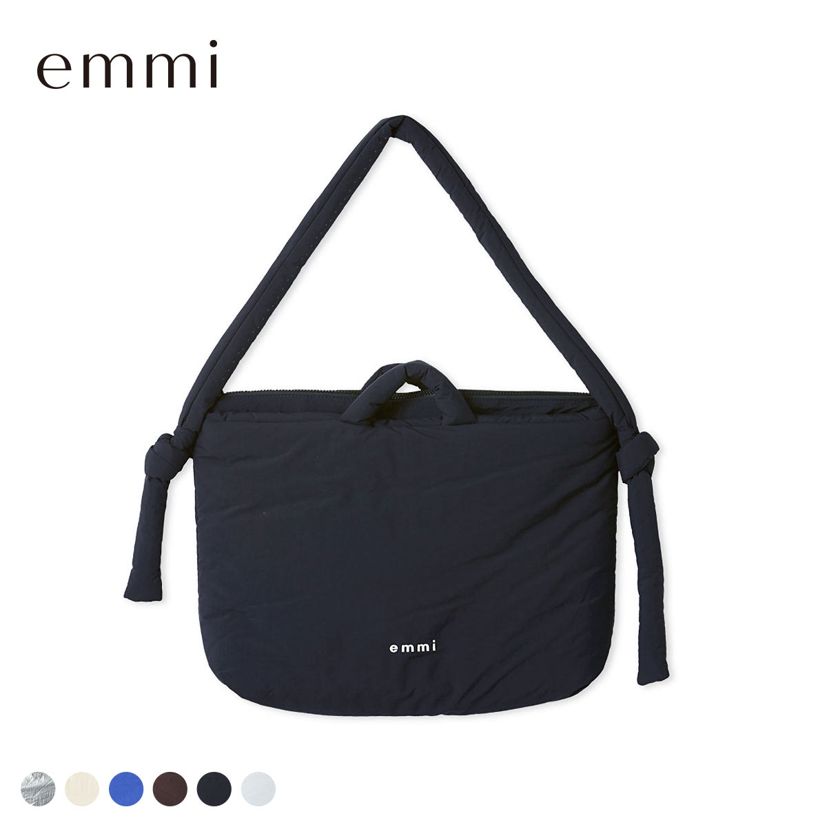 エミ ナイロンパディングバッグ emmi(DNV-濃ネイビー-Free)