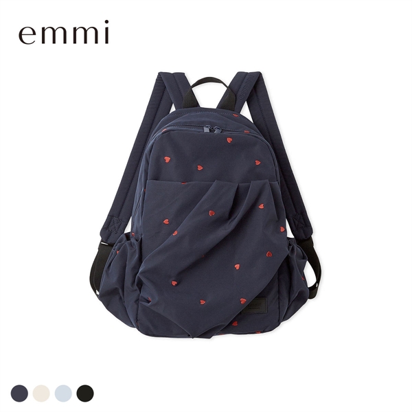 エミ HEART eco ハートギャザーボディーバックパック 撥水 emmi