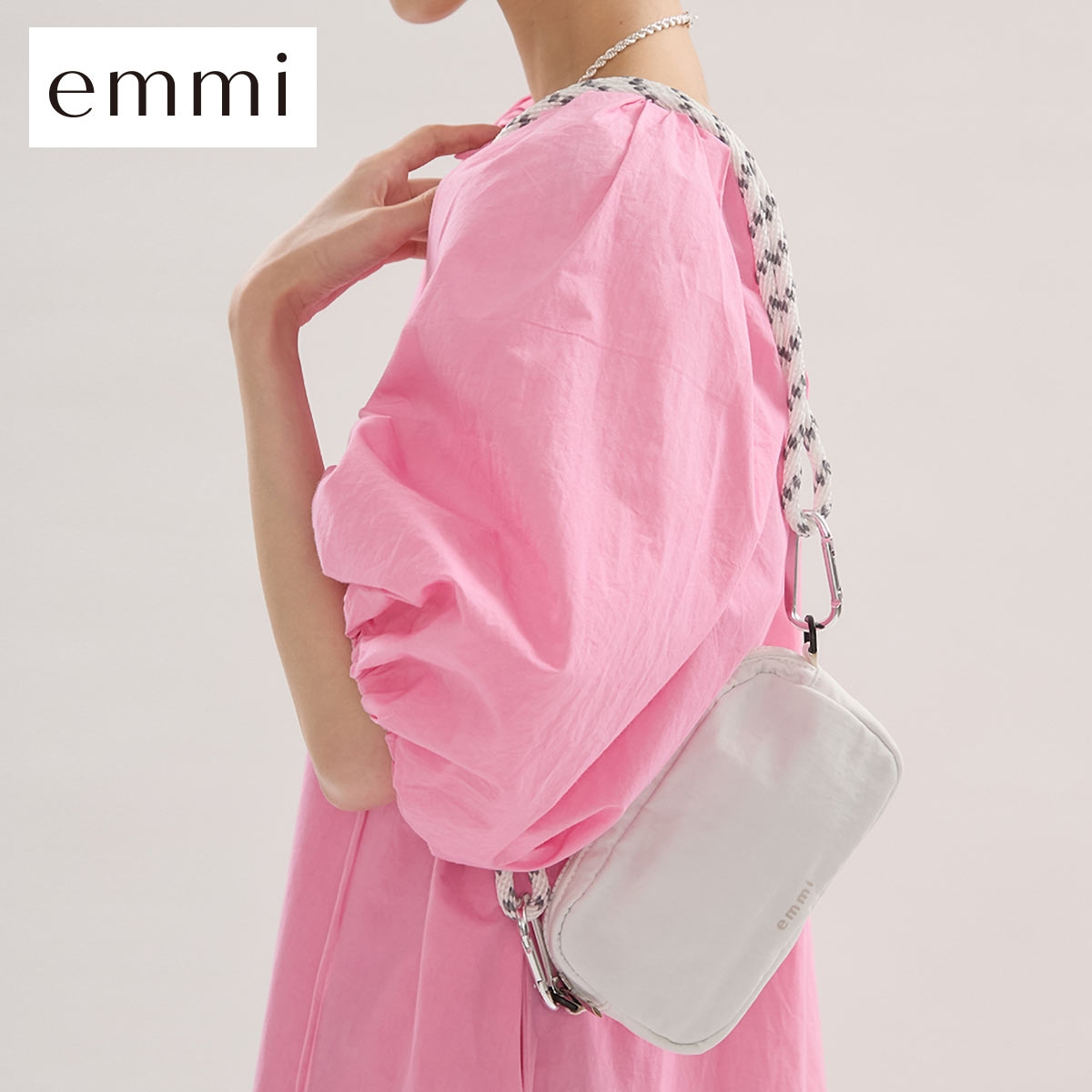 エミ 2wayミニウエストポーチショルダーバッグ emmi(WH-ホワイト-Free)
