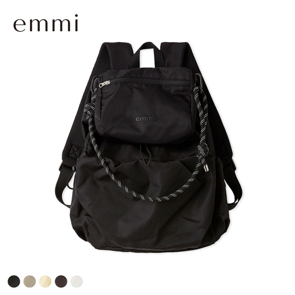 エミ ONLINE限定カラーあり マルチユースバックパック emmi