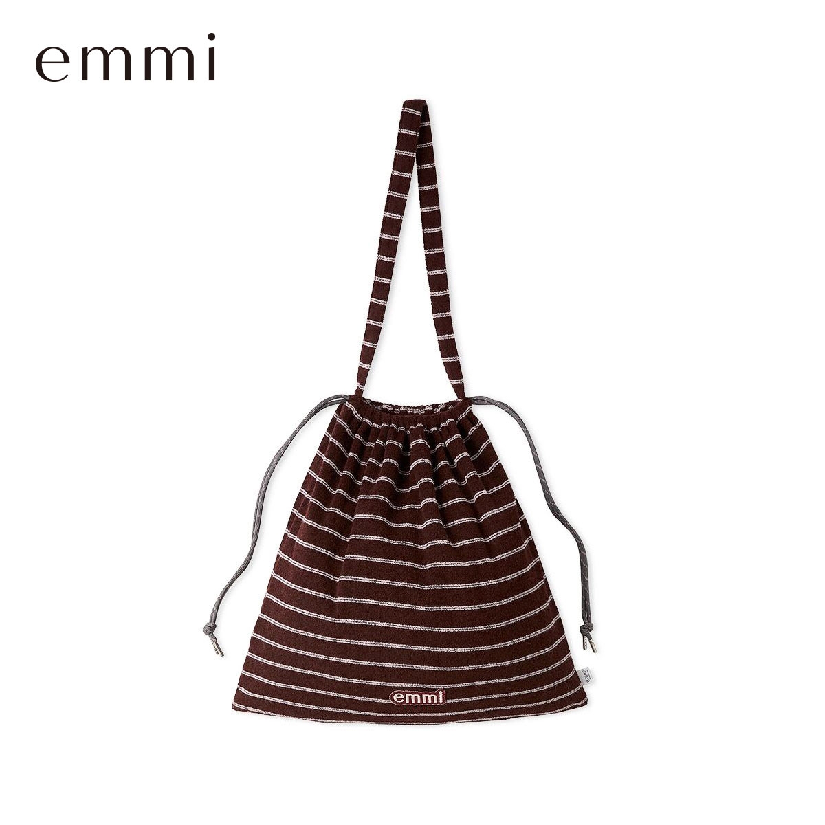 エミ emmiロゴパイルスクエア2wayショルダーバッグ emmi(BUR-バーガンディ-Free)