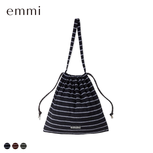 エミ emmiロゴパイルスクエア2wayショルダーバッグ emmi