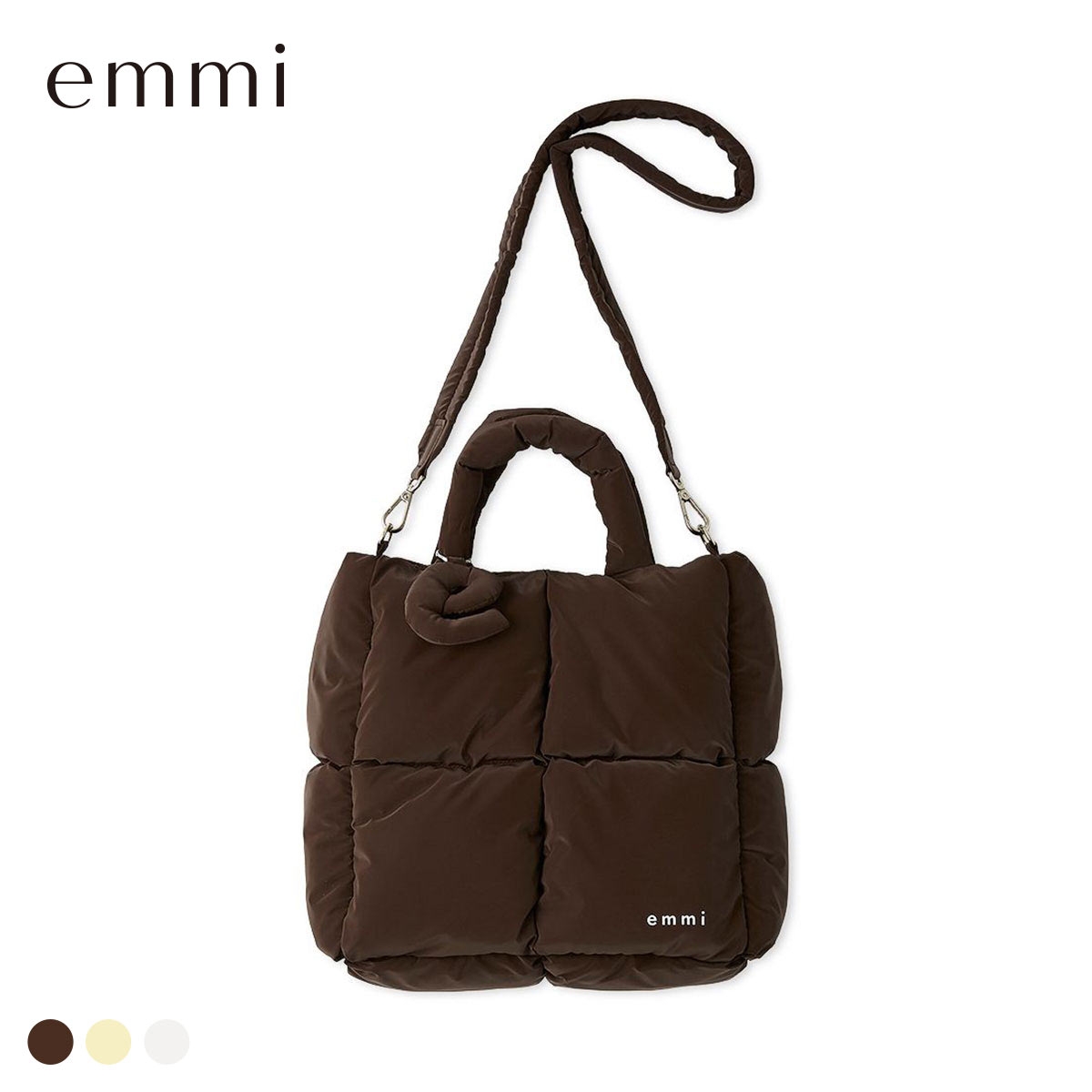 エミ ecoパデットビッグショルダーバッグ emmi