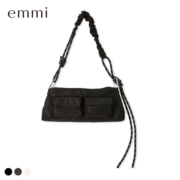 エミ ギャザーショルダーコードバッグ emmi