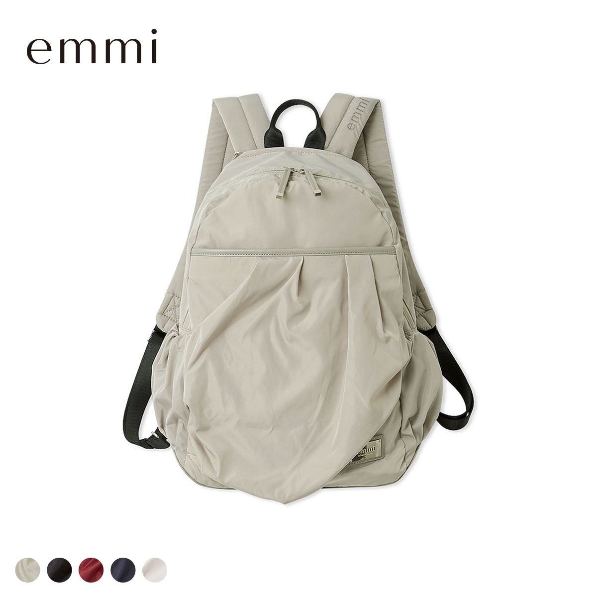 エミ eco レザーミックスバックパック 撥水 emmi(OV-オリーブ-Free)