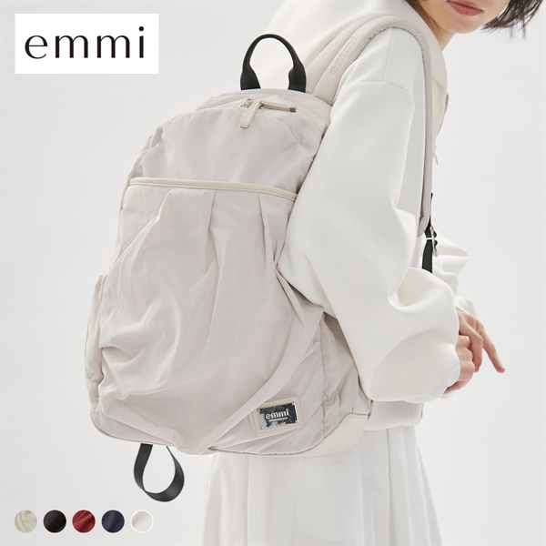 エミ eco レザーミックスバックパック 撥水 emmi