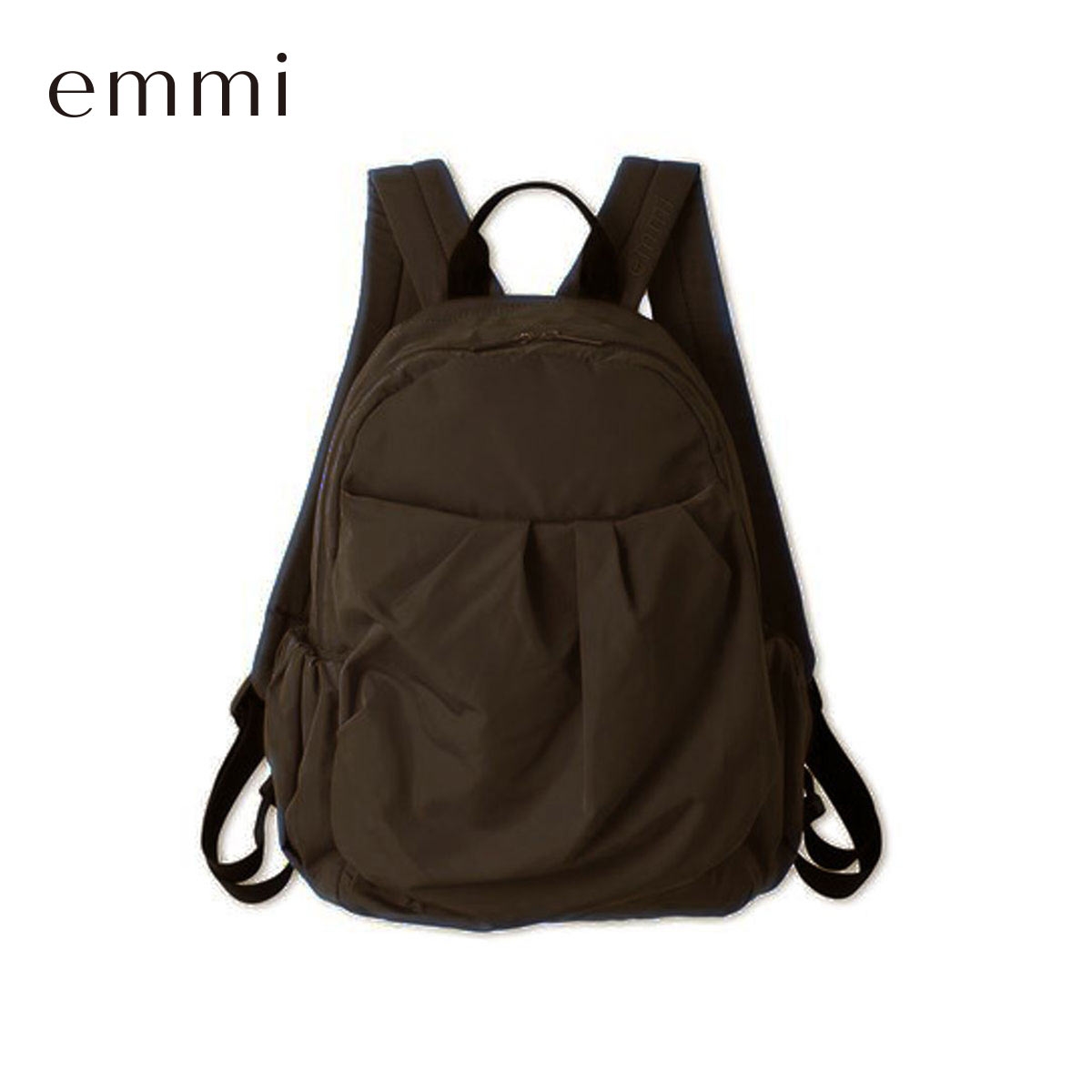 エミ eco ミニギャザーボディーバックパック 撥水 emmi(DBR-濃ブラウン-Free)