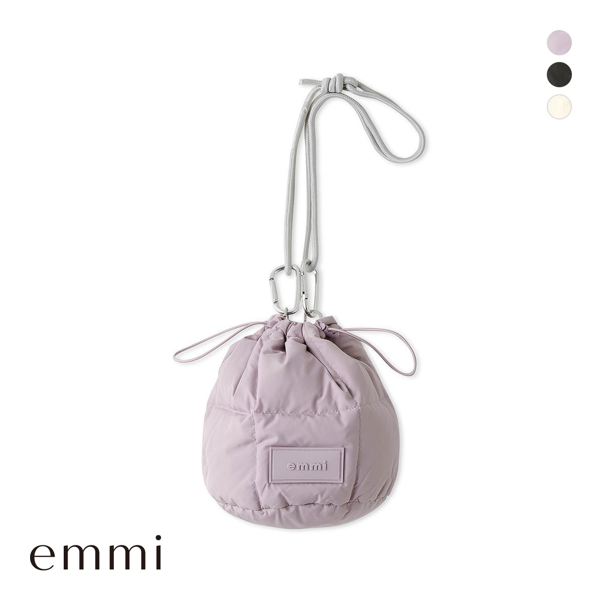 エミ emmi×TAION キルティングダウンバッグ emmi(PU-パープル-Free)