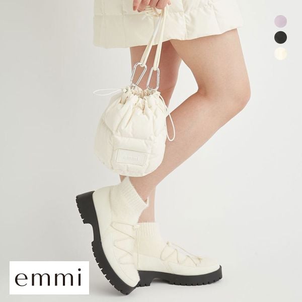 エミ emmi×TAION キルティングダウンバッグ emmi